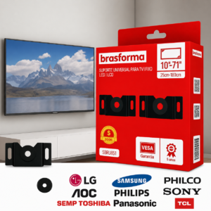 Suporte Para Tv Fixo Universal Led E Lcd 10 A 90 Polegadas Até 40kg