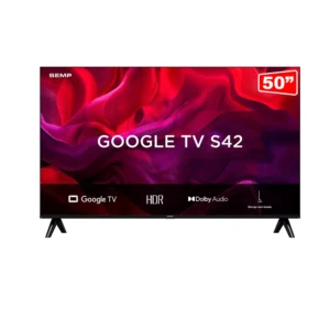 Smart TV LED 50" SEMP S42, Full HD, Google TV, 50S42 Preto